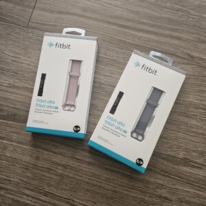 Fitbit Alta HR Classic Accessory Band - Slate Blue and Pink